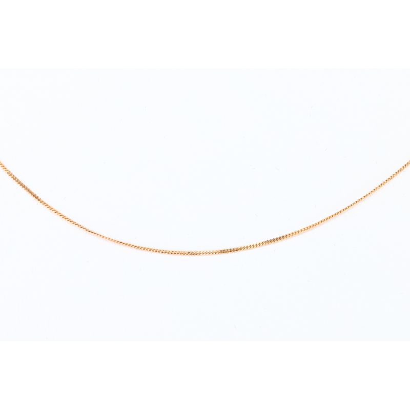 ZŁOTO 375 ŁAŃCUSZEK PANCERKA 45,5 CM
