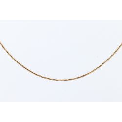 ZŁOTO 375 ŁAŃCUSZEK PANCERKA 45,5 CM