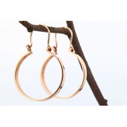 ZŁOTO 585 KOLCZYKI KOŁA