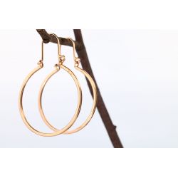 ZŁOTO 585 KOLCZYKI KOŁA