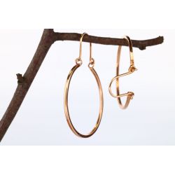 ZŁOTO 585 KOLCZYKI KOŁA