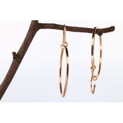 ZŁOTO 585 KOLCZYKI KOŁA