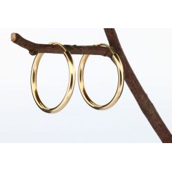 ZŁOTO 585 KOLCZYKI KOŁA