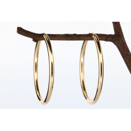 ZŁOTO 585 KOLCZYKI KOŁA