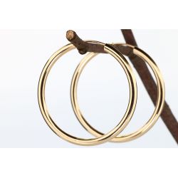 ZŁOTO 585 KOLCZYKI KOŁA