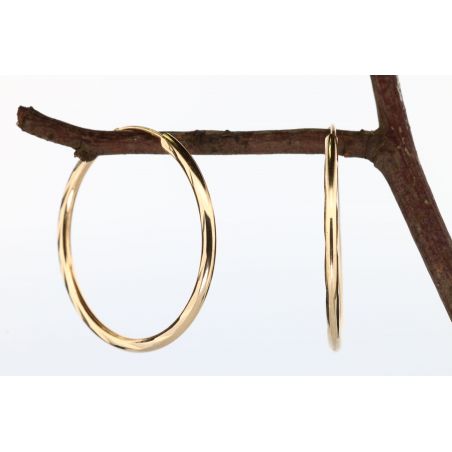 ZŁOTO 585 KOLCZYKI KOŁA