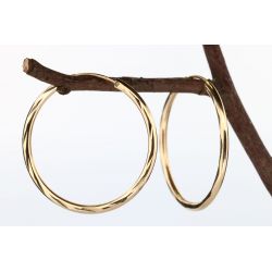 ZŁOTO 585 KOLCZYKI KOŁA