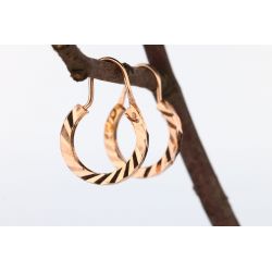 ZŁOTO 585 KOLCZYKI KOŁA