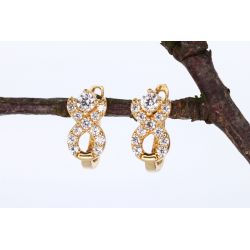 CYRKONIE ZŁOTO 585 KOLCZYKI