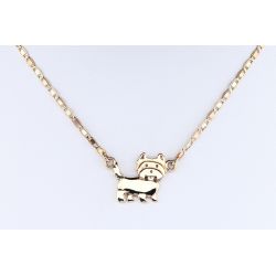 PIESEK ZŁOTO 585 NASZYJNIK