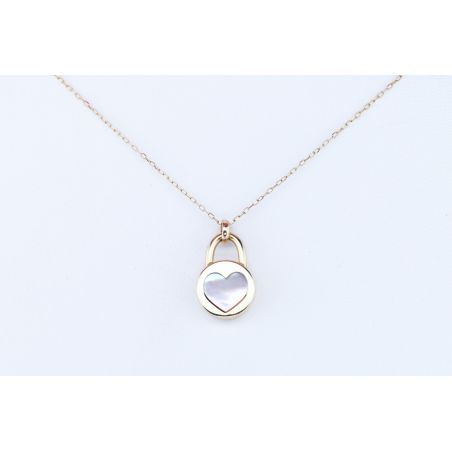 MASA PERŁOWA ZŁOTO 585 NASZYJNIK KŁÓDKA