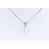 DIAMENTY ZŁOTO 375 NASZYJNIK ŁAŃCUSZEK ZAWIESZKA
