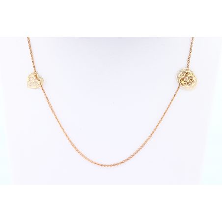 ZŁOTO 375 NASZYJNIK ŁAŃCUSZEK ZAWIESZKA