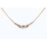 DIAMENTY ZŁOTO 375 NASZYJNIK