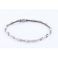 DIAMENTY ZŁOTO 750 BRANSOLETKA