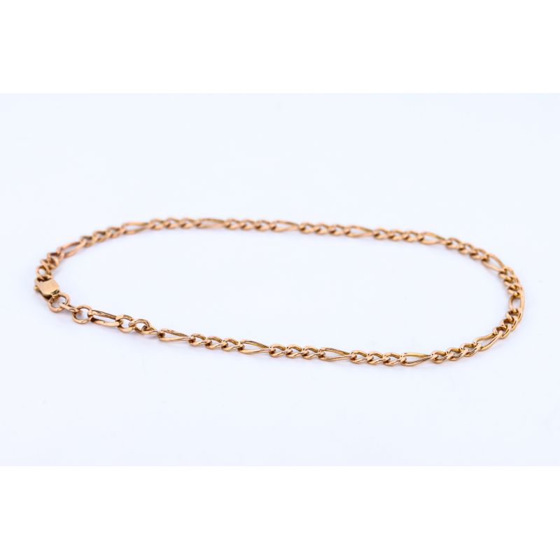 ZŁOTO 585 BRANSOLETKA FIGARO