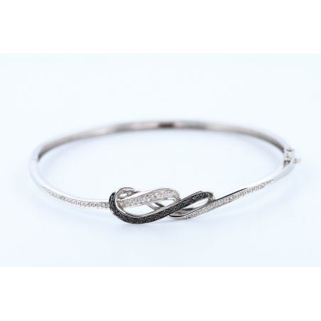 DIAMENTY ZŁOTO 375 BRANSOLETKA