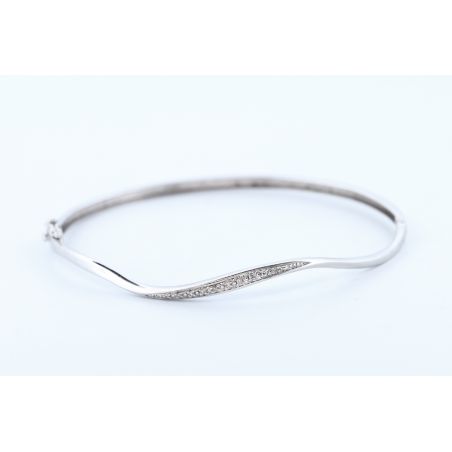 DIAMENTY ZŁOTO 375 BRANSOLETKA