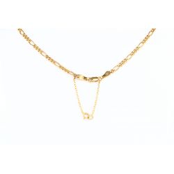 ZŁOTO 375 ŁAŃCUSZEK FIGARO 60 CM