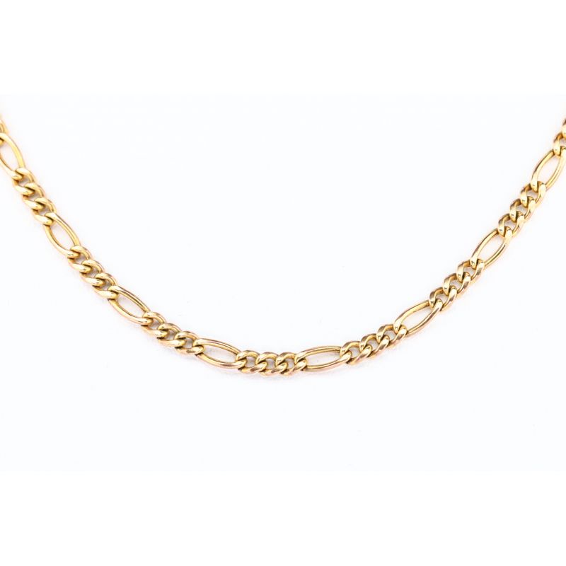 ZŁOTO 375 ŁAŃCUSZEK FIGARO 60 CM