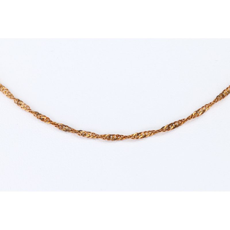 ZŁOTO 375 ŁAŃCUSZEK SINGAPUR 41,5 CM