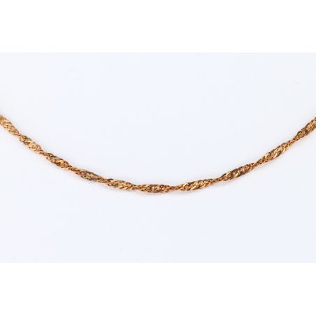 ZŁOTO 375 ŁAŃCUSZEK SINGAPUR 41,5 CM