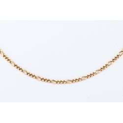 ZŁOTO 375 ŁAŃCUSZEK FIGARO 46 CM