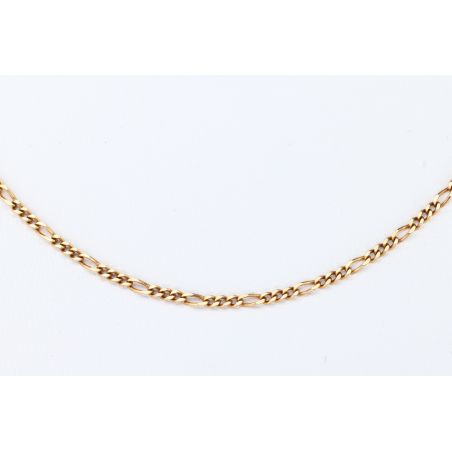 ZŁOTO 375 ŁAŃCUSZEK FIGARO 46 CM