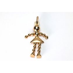 LALKA ZŁOTO 375 ZAWIESZKA WISIOREK