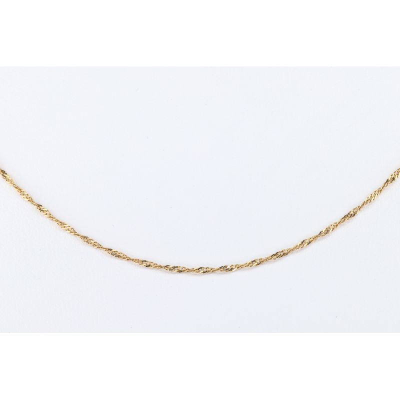 ZŁOTO 585 ŁAŃCUSZEK SINGAPUR 49 CM