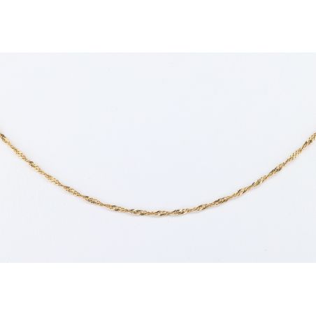 ZŁOTO 585 ŁAŃCUSZEK SINGAPUR 49 CM