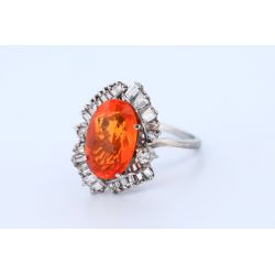 OPAL OGNISTY DIAMENTY ZŁOTO 375/750 PIERŚCIONEK ROZMIAR 15