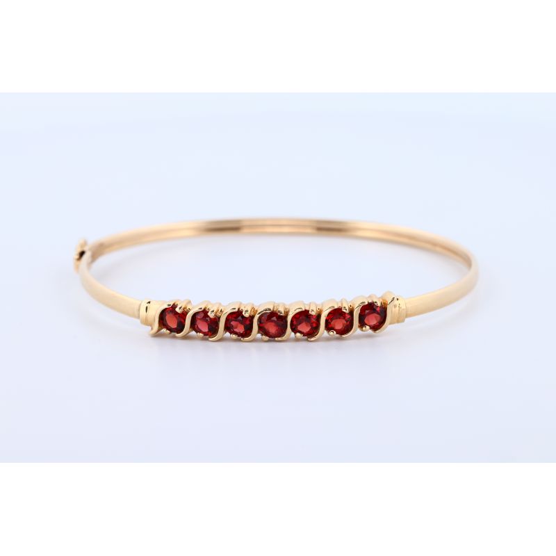 GRANATY 1,89 CT ZŁOTO 585 BRANSOLETKA