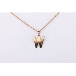 LITERKA "W" ZŁOTO 375 ZAWIESZKA WISIOREK 1976r