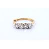 DIAMENTY 1,0 CT ZŁOTO 750 PIERŚCIONEK 1987r ROZMIAR 16