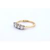 DIAMENTY 1,0 CT ZŁOTO 750 PIERŚCIONEK 1987r ROZMIAR 16
