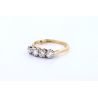DIAMENTY 1,0 CT ZŁOTO 750 PIERŚCIONEK 1987r ROZMIAR 16