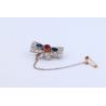 RUBIN SZAFIRY DIAMENTY PLATYNA 950 BROSZKA