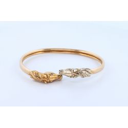 SZAFIRY ZŁOTO 375 BRANSOLETKA