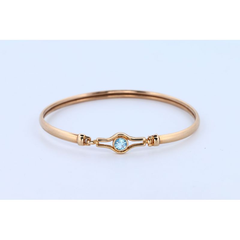 TOPAZ 0,49 CT ZŁOTO 375 BRANSOLETKA