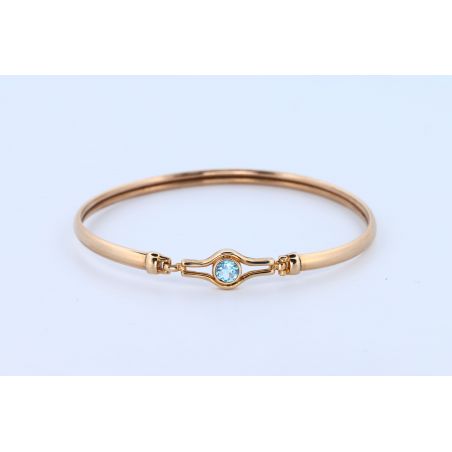 TOPAZ 0,49 CT ZŁOTO 375 BRANSOLETKA