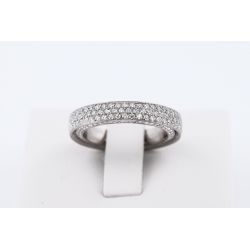 DIAMENTY 0,68 CT ZŁOTO 750 PIERŚCIONEK OBRĄCZKA ROZMIAR 14 CERTYFIKAT