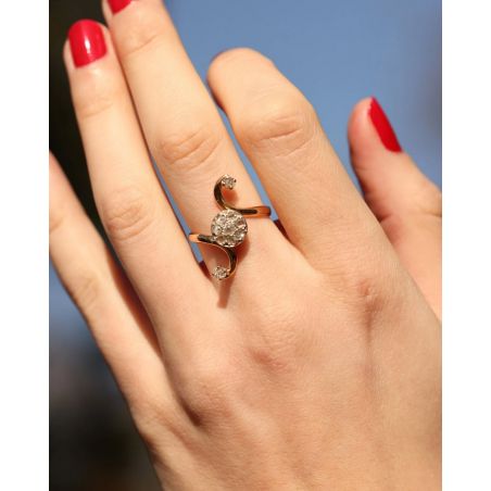 DIAMENTY 0,34 CT ZŁOTO 750 PIERŚCIONEK ROZMIAR 12 CERTYFIKAT