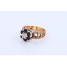 SZAFIRY DIAMENT ZŁOTO 375 PIERŚCIONEK 1976r ROZMIAR 16