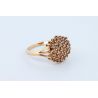 BROWN DIAMENTY 1,30 CT ZŁOTO 375 PIERŚCIONEK ROZMIAR 22