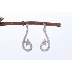 DIAMENTY 0,50 CT ZŁOTO 750 KOLCZYKI
