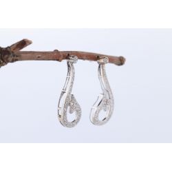 DIAMENTY 0,50 CT ZŁOTO 750 KOLCZYKI