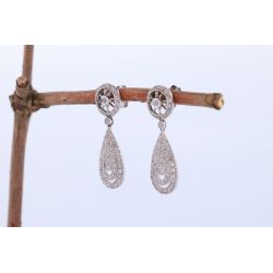 DIAMENTY 0,50 CT ZŁOTO 750 KOLCZYKI