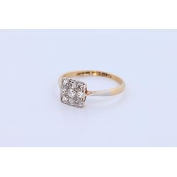 DIAMENTY 0,31 CT ZŁOTO 750 PIERŚCIONEK ROZMIAR 16