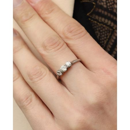 DIAMENTY 0,50 CT PLATYNA 950 PIERŚCIONEK ROZMIAR 13 CERTYFIKAT
